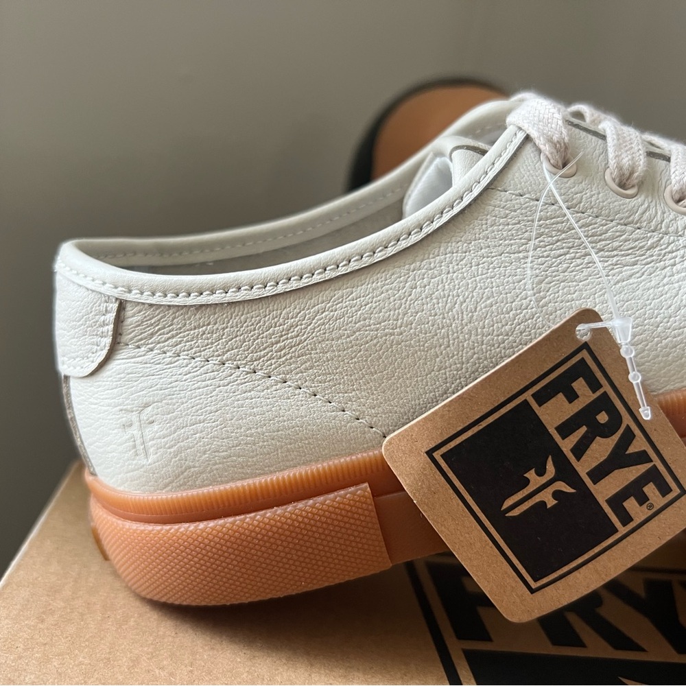 Frye women's White and Tan Sneakers - Picture 3 of 11
